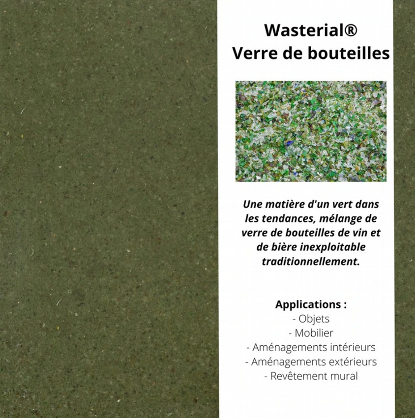 Echantillon Wasterial® verre de bouteille