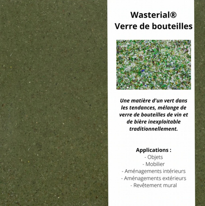 Echantillon Wasterial® verre de bouteille