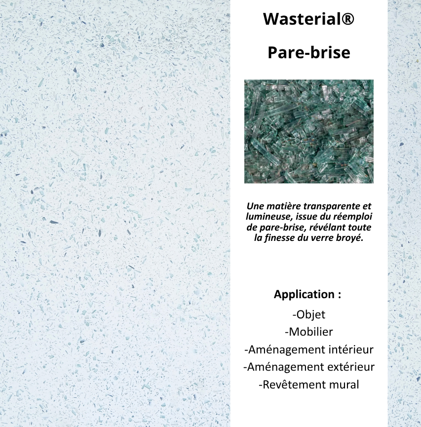 Echantillon Wasterial® pare brise