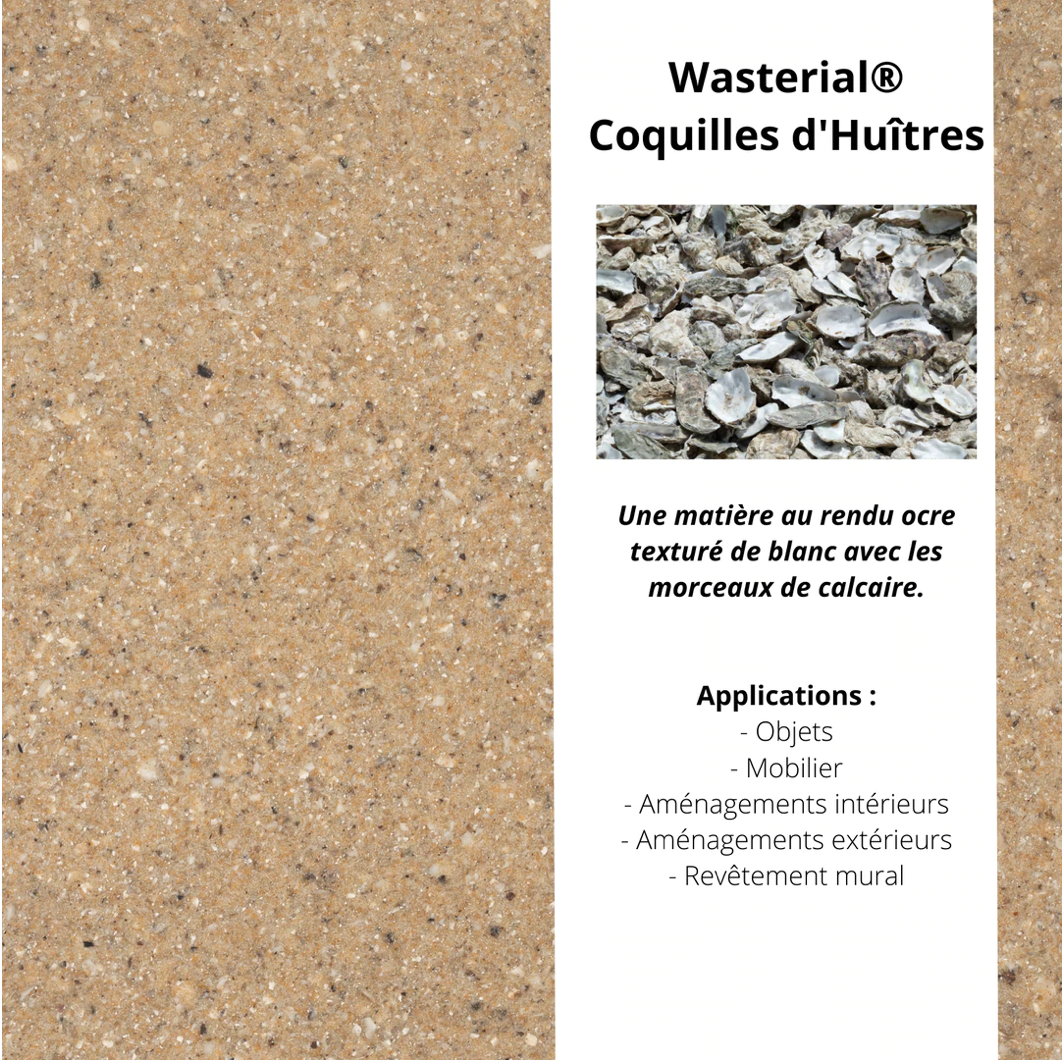 Echantillon Wasterial® coquilles d'huîtres