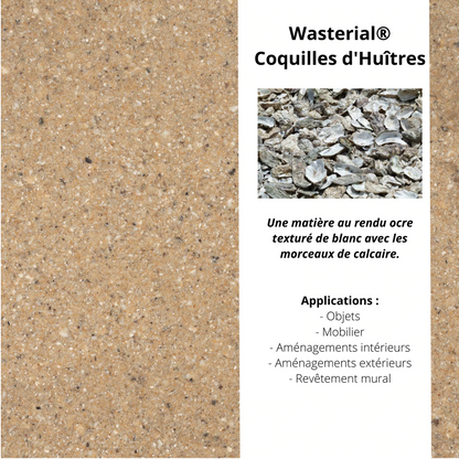 Echantillon Wasterial® coquilles d'huîtres